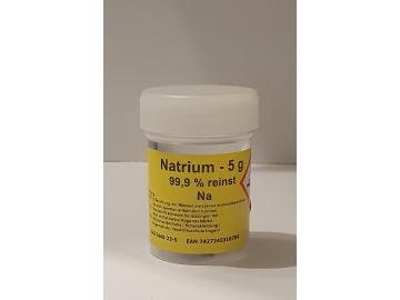 5 g Natrium Alkalimetall >99,9% unter Paraffinoel für Elementarsammlung