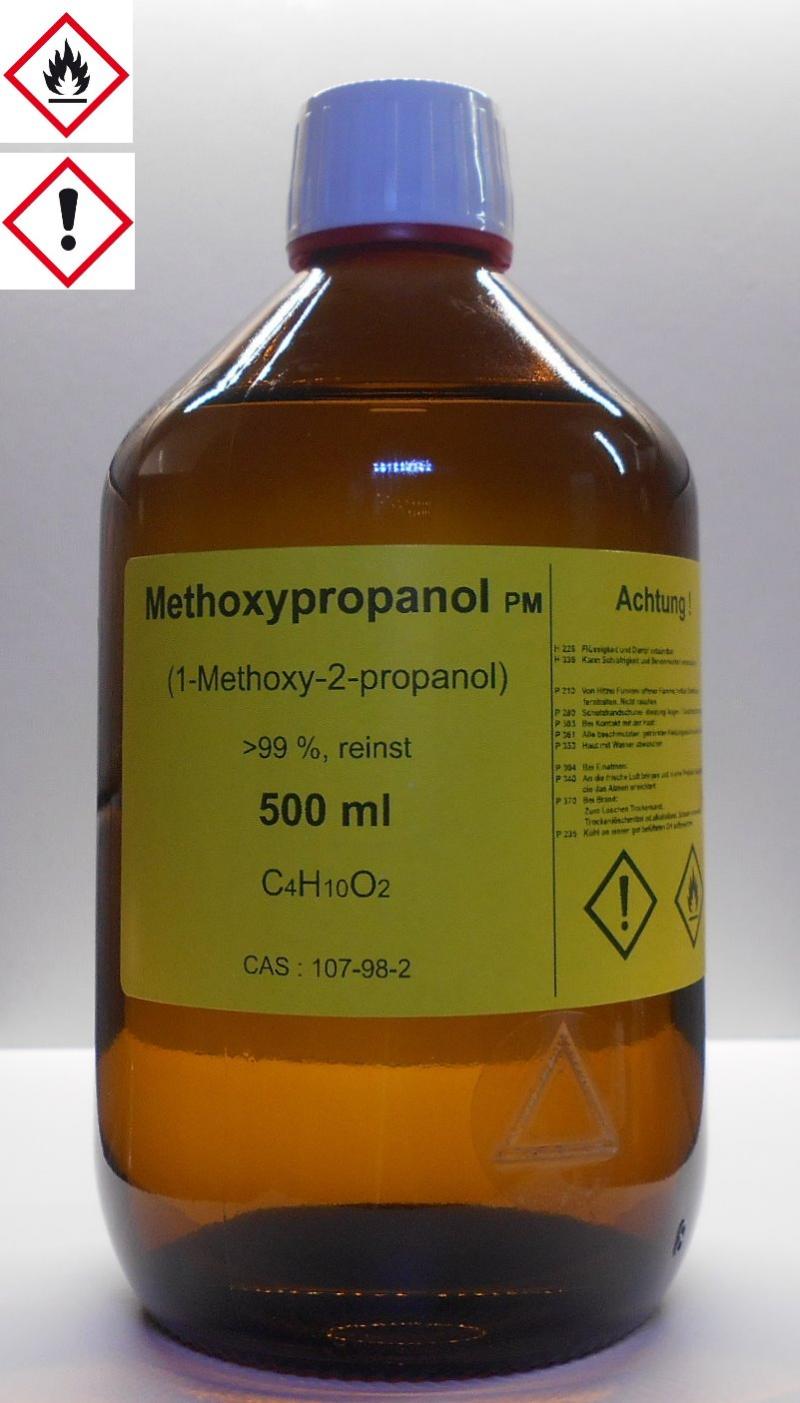 500 ml Methoxypropanol 99%, Lösungsmittel für Druckfarben und Kunstharze