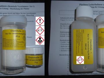 Chemisch verzinnen, Platinen verzinnen für ca.180 Euro Platinen, Chemisch Zinn Set 2