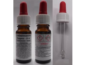 Substanzen Tester - Liebermann Reagenz 10 ml mit Farbskala - Testet 93 Substanzen